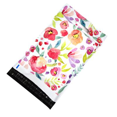 China Waterproof / Eco-friendly / Non-toxic / High Tension Custom Printed Durable Cheap Shipping Express Envelope Poly Mailer Bags With Handle For Clothes for sale