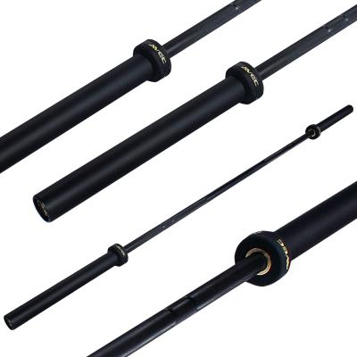 China Steel 2200 Mm Barbell Black Zine 1000 Pound Weight Training Bar With 4 Bearings Weight Lifting Bar Barbell Bar for sale