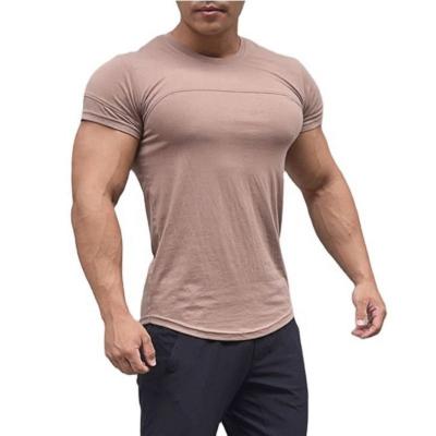 China Sustainable Factory Hot Sale OEM Fashion Solid Comfortable Plus Size Men's Breathable T-Shirts for sale