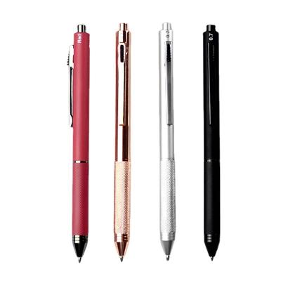 China Hot Sale Luxury Tip Pen Business Office Gift Metal Pen New School Customer Luxury Color Quality Nice Press Pen for sale