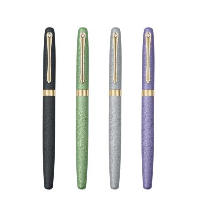 China Customer Luxury Color Business Gift Calligraphy Metal Pen Set Hot Selling High Quality Fountain Pen for sale