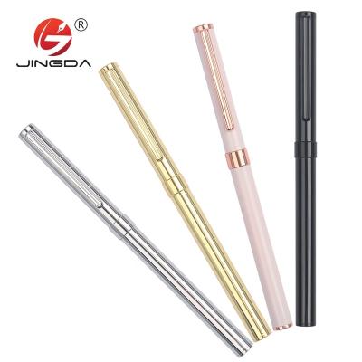 China Metal Pen Luxury metal roller pen slim pen business pormo pen promotional gift pen for business with custom logo for sale