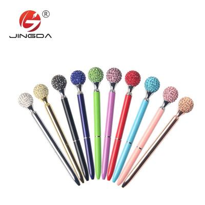 China office & School Pen High Quality Diamond Pens Ball Pen Crystal Glitter Floating Pen for sale