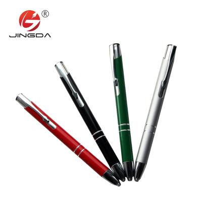 China Pen Promotion Product Aluminum Ball Pen With Tip Light Logo Pen Light for sale