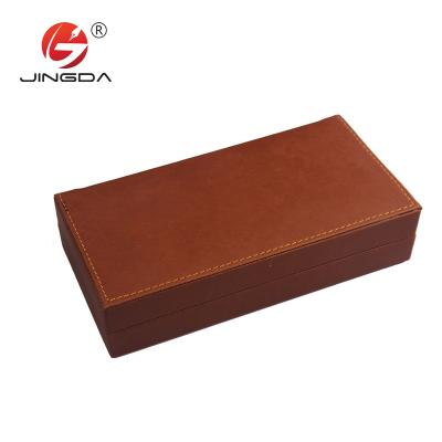 China Packing accept custom order case gift box with your logo pen leather box for gift for sale