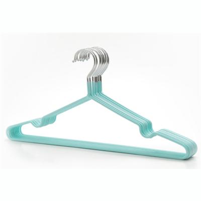 China Non-slip Soft Dip Hangers Metal Plastic Non-Slip Hangers Support Racks Adult Household Drying Children Seamless Hangers for sale