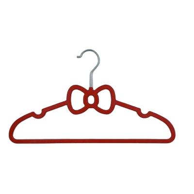 China Wholesale Hot Selling Minimalist Colorful Plastic Bowknot Hangers Thailand Low Price Cute Balcony Laundry Hanger for sale