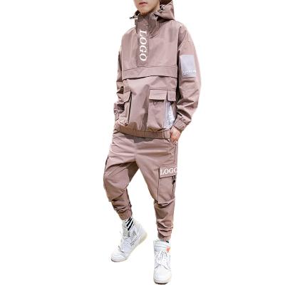 China 2022 Custom Logo Breathable Autumn Men's Sets Windproof 2 Piece Set Men for sale