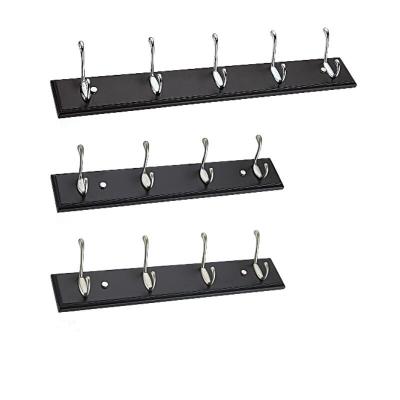 China Sustainable Modern Jision Furniture Hardware Simple Zinc Alloy Small Coat Hooks Rail For Bathroom for sale