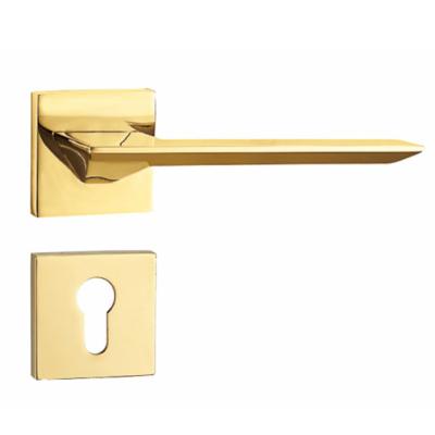 China Modern Warm Style Square Door Lever Handle With Competitive Price for sale