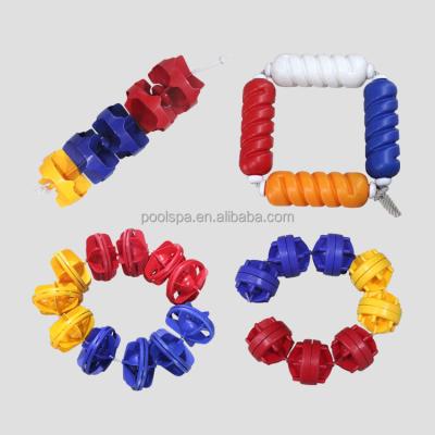 China Colorful Competition Pool Lane Markers, Pool Lane Rope, Pool Rope Floats for sale