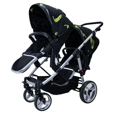 China Maternal and Infant Manufacturer Wholesale Cheap Price Double Safe Supplies Stable 3 in 1 Baby Stroller for Twins for sale