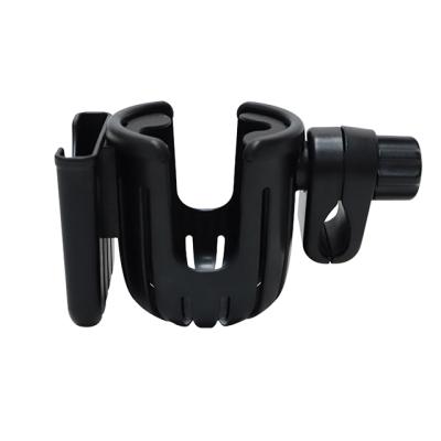 China ABS Plastic Universal 360 Degree Rotation Stroller Cup Holder Adjustable Cup Holder for sale