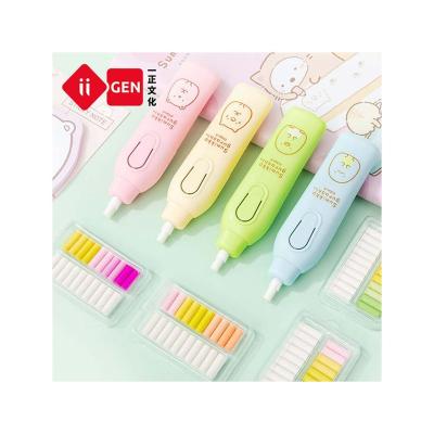 China Desktop Eraser Special Design Widely Used Cute Automatically Push-on Kids Electric Eraser For Elementary School Students for sale