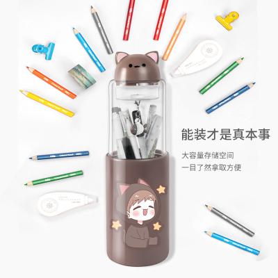 China Customized Cute Pop Bubble Logo Printed Students Stationery Pen Pocket Pencil Coloring Nonwoven Cases for sale