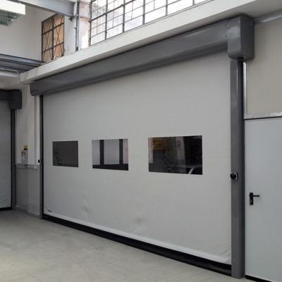 China PVC Fabric Industrial Plastic Zipper Door Self Repairing High Speed ​​Door for sale