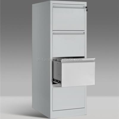 China Cheap Kd Desk Furninture Structure 4 Drawer Metal Vertical Filing Cabinet Steel Filing Cabinet Features for sale