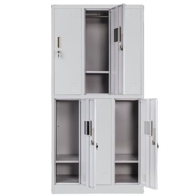 China Custom 6 Door Metal Wall Locker Military Storage Locker Locker Used for sale