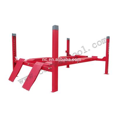 China Maintanence Auto Pitch Wheel Alignment 4 Post Lift Hydraulic Four Post Car Crane for sale