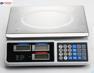 China 40kg Food Weighing Accurate Electric Scale 53*37.5*38cm for sale