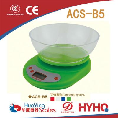 China Kitchen Measures ACS-B5 Digital Kitchen Scale 5kg for sale