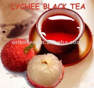 China Black Tea Lychee Fruit Tea Lychee Loose Tea for sale