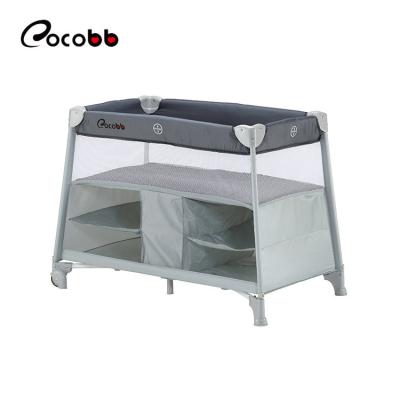 China Modern European standard portable foldable baby travel cot bed baby furniture crib for sale