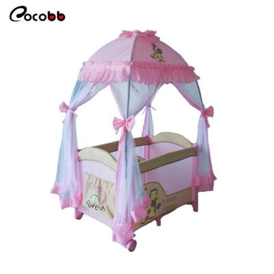 China Nordic Play Baby Bed & Crib EUROPEAN Nest Pack With Mosquito Net for sale