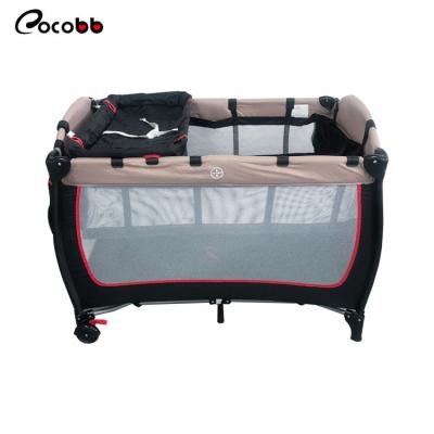 China New Design Modern Travel Hutch and Bedding Set Portable Baby Playard Bedside Baby Sleep Cradle for sale