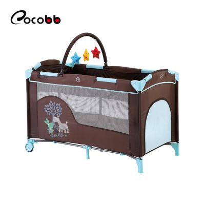 China Modern Simple Infant Baby Playard, Playard Nursery Center Brown for sale