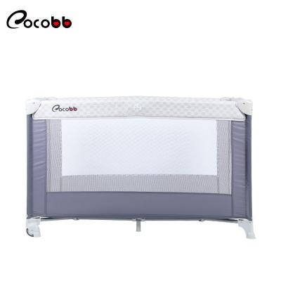 China Modern cheap baby bed foldable baby crib portable kids travel playpen for European standard for sale