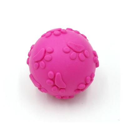 China Stocked Durable OMPET TPR Bouncy Dog Toys Pet Chew Toys Training Dog Toy Tennis Ball for sale