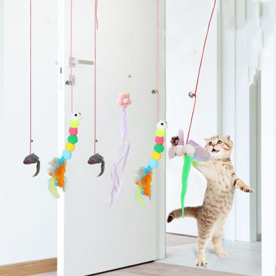 China New Design Stocked Cat Rod Stick from OMPET and Replaceable Toys from Toy Accessories Cat Wand Cat for sale