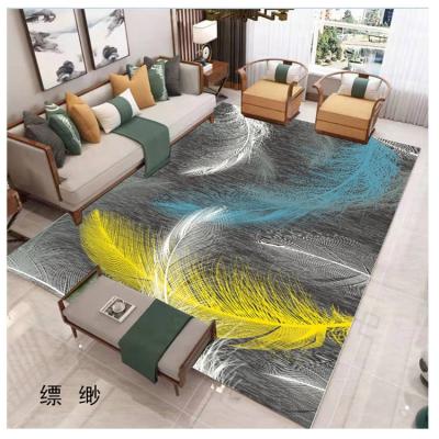 China Washable 3D Printed Colorful Fancy Modern Style Living Room Carpet Blankets for sale