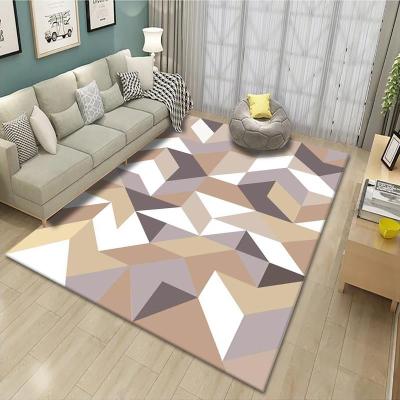 China Large Size Washable 3D Bedroom Carpet Living Room Rugs Washable Blankets for sale