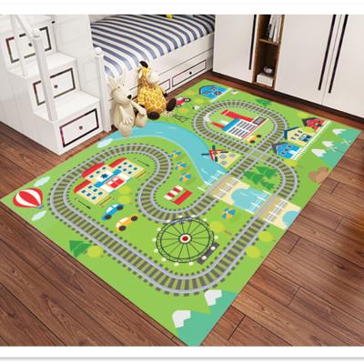 China Washable Eco-friendly Material Kids Learning Mats Printed Kids Mats Custom Carpet Rug for sale