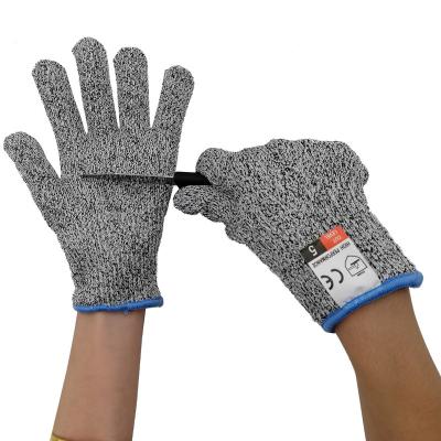 China Comfortable Hand Protection Food Grade Anti Cut Gloves Guantes Anticorte Level 5 Cut Resistant Gloves Work Safety Gloves The Kitchen Yard for sale