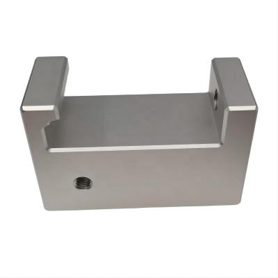 China Aluminum Profile AL6063 Custom Block Aluminum Parts Spindle CNC Milling Parts With Sandblasting Nature Color Anodized for sale