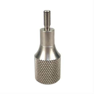 China Custom SUS 303 Stainless Steel 304 316 316L Aluminum Knurled Knurled Precision Turned and Milled Knob Parts for sale