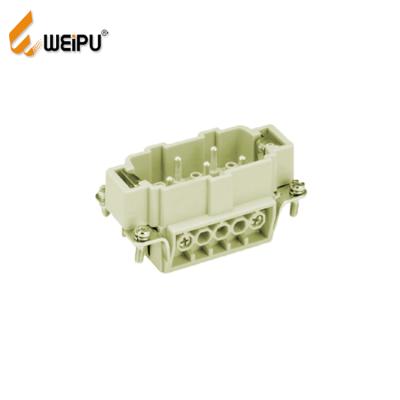 China WEIPU HAVE-003 16A 3PIN 830V power crimp china cable joint strip rectangular connector with harting for sale