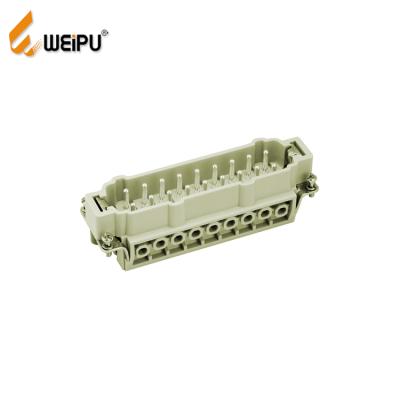 China WEIPU HAVE-016 16A 400V 16Pin Power Quick Splice Male Female Heavy Duty Connector For Automation Equipment for sale