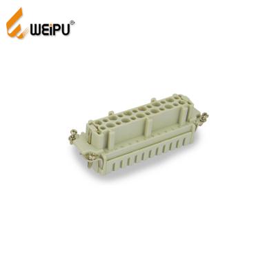 China Power WEIPU HE-024 16A 500V 24pin heaby male female duty waterproof connector with ABB cable accessories for sale