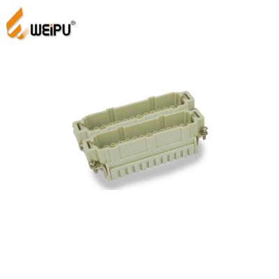 China Industrial Harting 48 Pin Electrical Power Screw WEIPU HE-048 Heavy Duty Cable Connector for sale