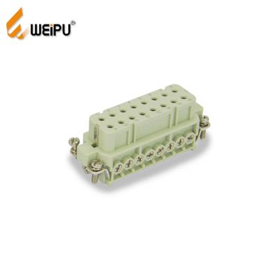 China WEIPU Power HA-016 16A 250V 16Pin 5Pin Female and Male Heavy Duty Battery Industrial Power Connector for sale