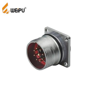 China Power WEIPU M23SJ-Z 12pin 10A male square flange receptacle cable singal conact connector for sale