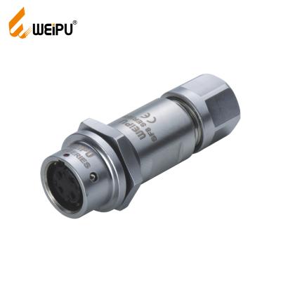 China WEIPU SF811 IP67 Power Series Mini Cable Ground Electronic Aluminum Circular Connector for sale