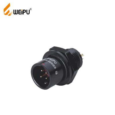 China Power SA1012 Weipu IP67 Circular Pin Connector Waterproof Aluminum Female Receptacle For Signal for sale