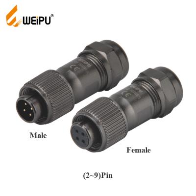 China Power Weipu Connector ST1210 2 3 4 5 6 7 9pins IP67 Solder Metal Waterproof Circular Female Socket Connector for sale