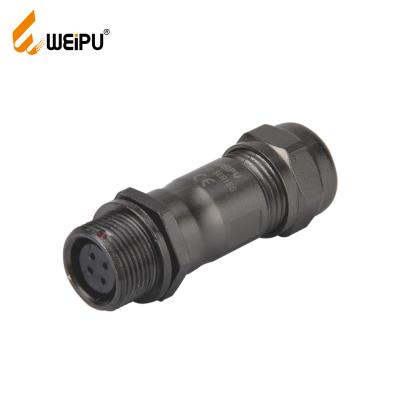 China Power M8 M12 ST1211 WEIPU 4 Pin IP67 Multi Pin F Waterproof Electrical Connectors For Extending Cable for sale