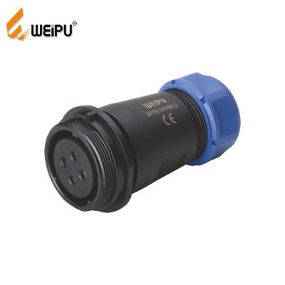 China Power Weipu SP Series Connector SP2111/S Female Inline Solder Crimp IP68 Cable Connector for sale